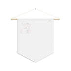 Wedding Couple Pennant Banner – Cute Bride & Groom Decorative Flag for Wedding, Engagement, Bridal Shower Decor