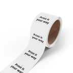 Round Sticker Label Rolls - Custom Printable 'Print it your way' Adhesive Labels