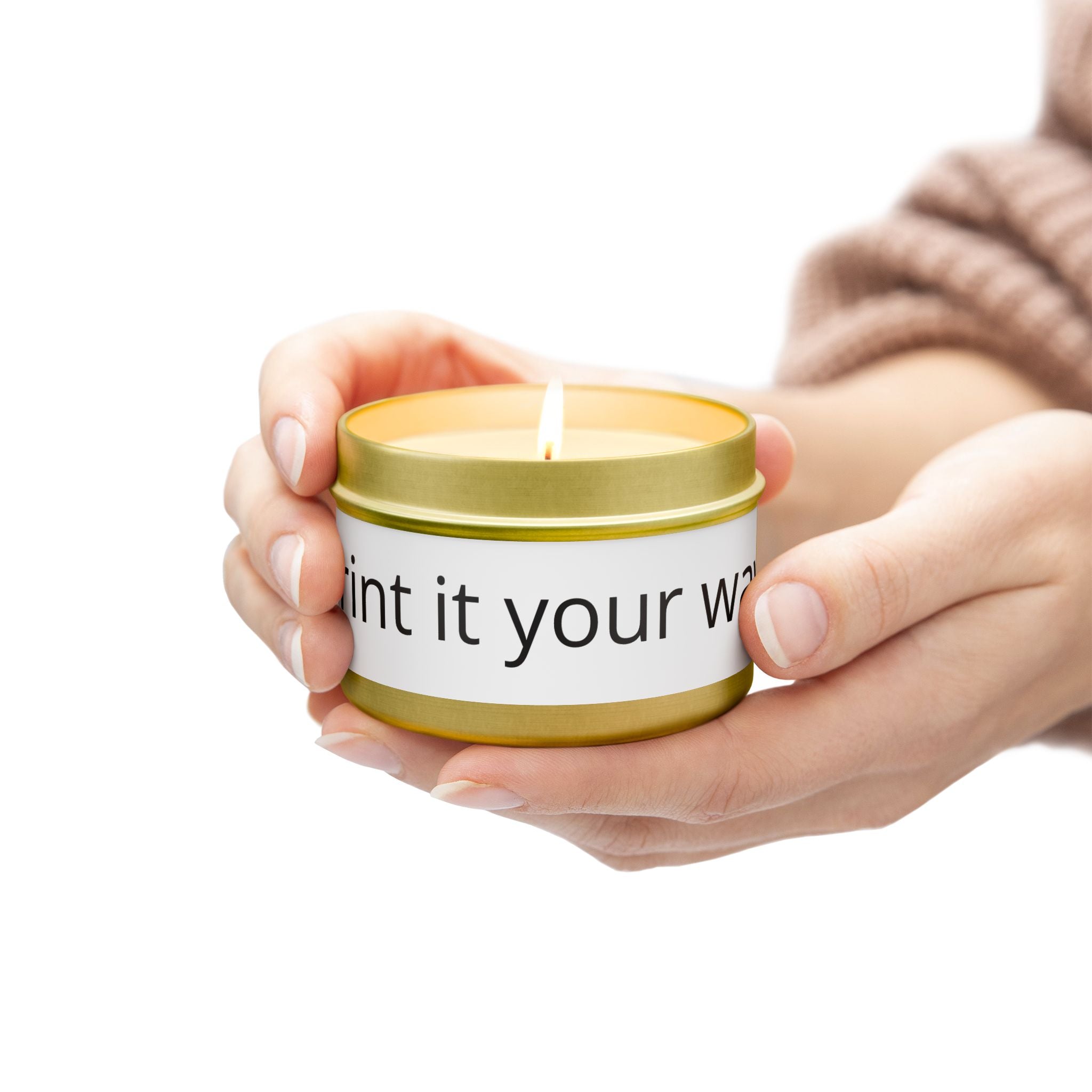 Customizable Tin Candle — 'Print it your way' Personalized Scented Tin