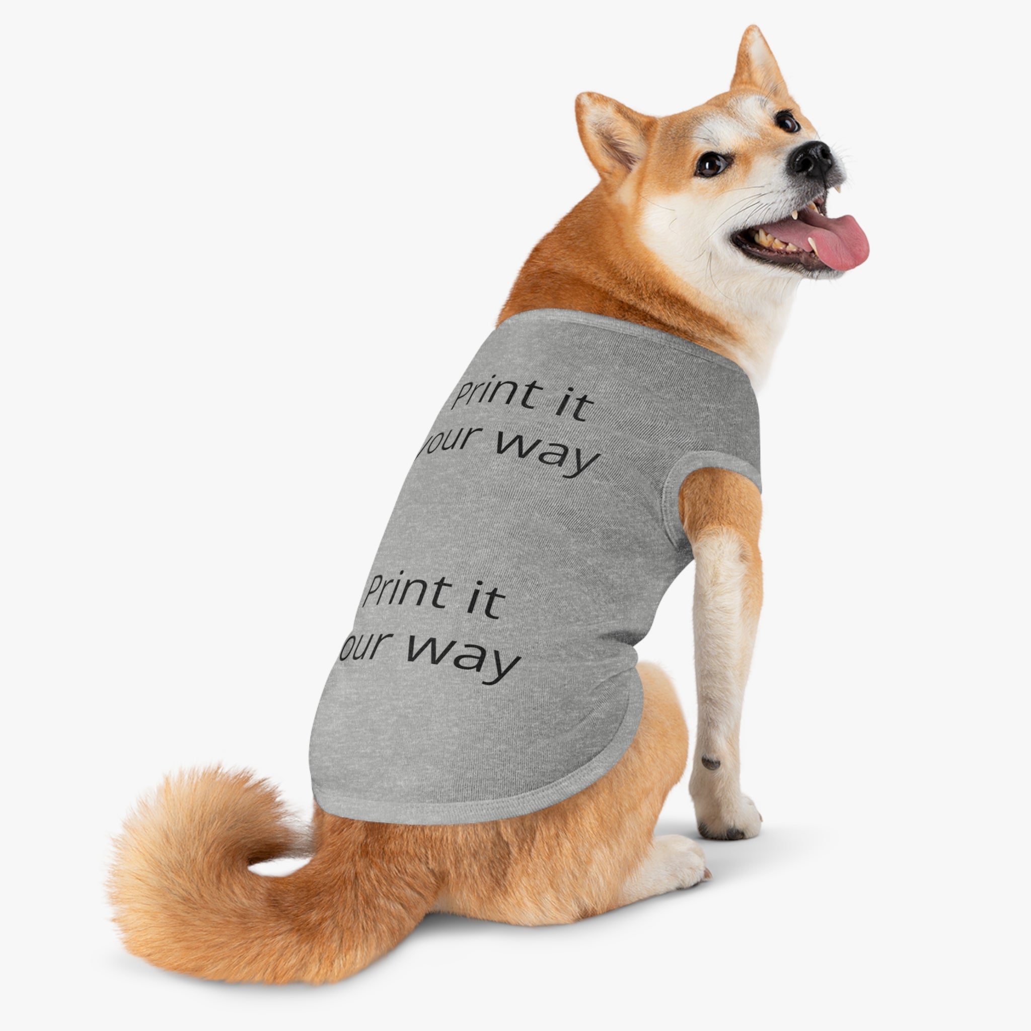 Customizable Pet Tank Top – Lightweight Dog Shirt (Print It Your Way)