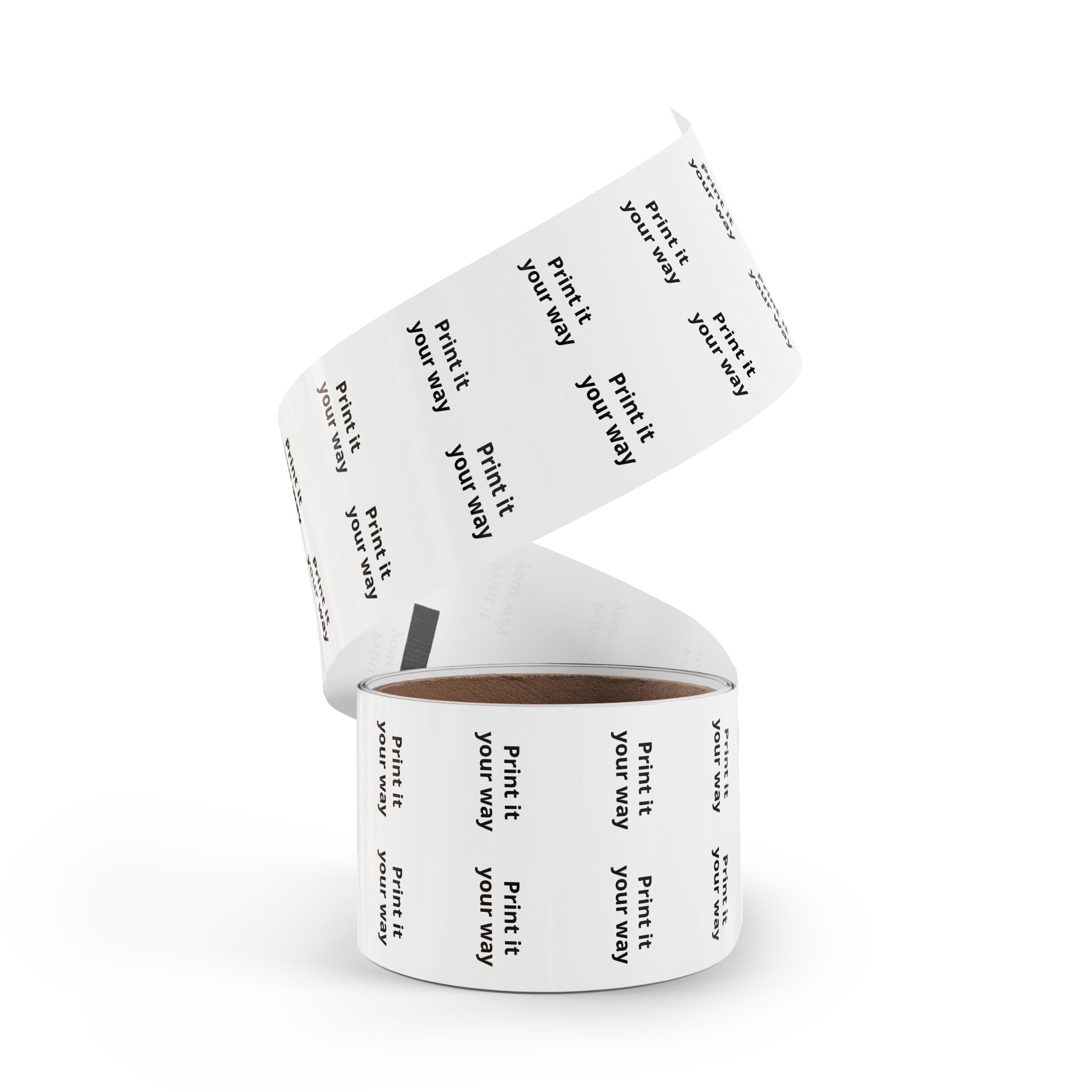 Round Sticker Label Rolls - Custom Printable 'Print it your way' Adhesive Labels