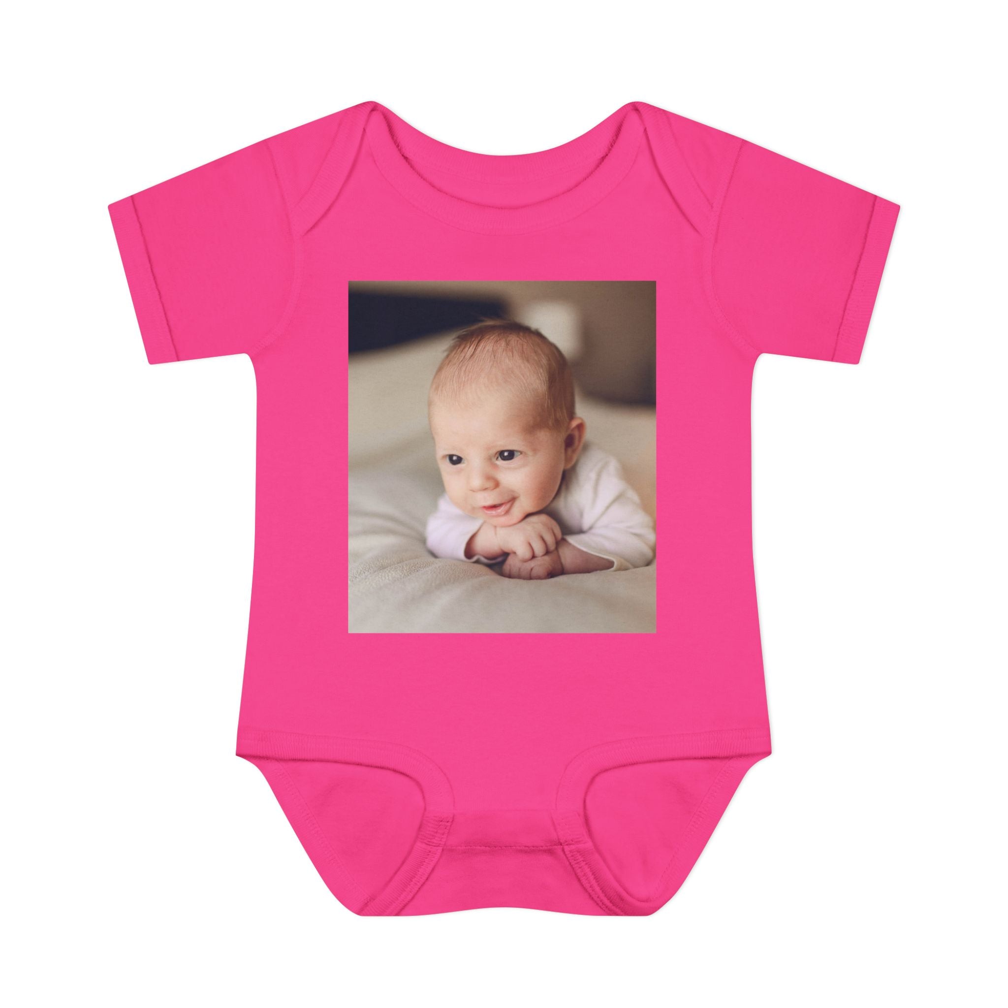 Personalized Photo Infant Bodysuit — Custom Baby Picture Onesie