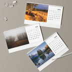 2025 Photo Desk Calendar – 12-Month Grid Layout, Personalized Family Memories