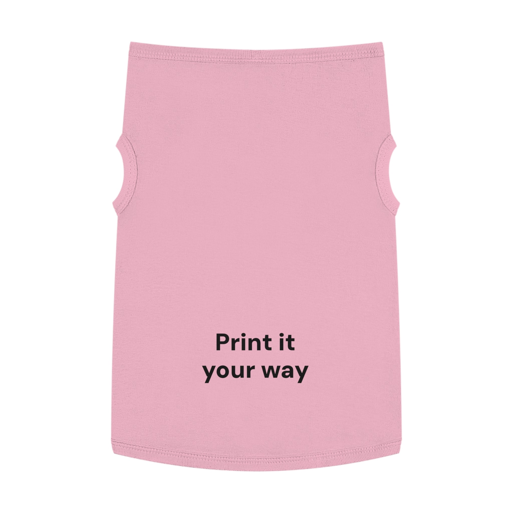 Custom Pet Tank Top - Personalized 'Print It Your Way' Dog Shirt