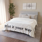 Customizable Soft Polyester Blanket — "Print It Your Way" Personalized Throw