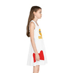 Girls' Sundress — 'Bee Cool' & 'Finally Legal' Heart Print Sleeveless Dress