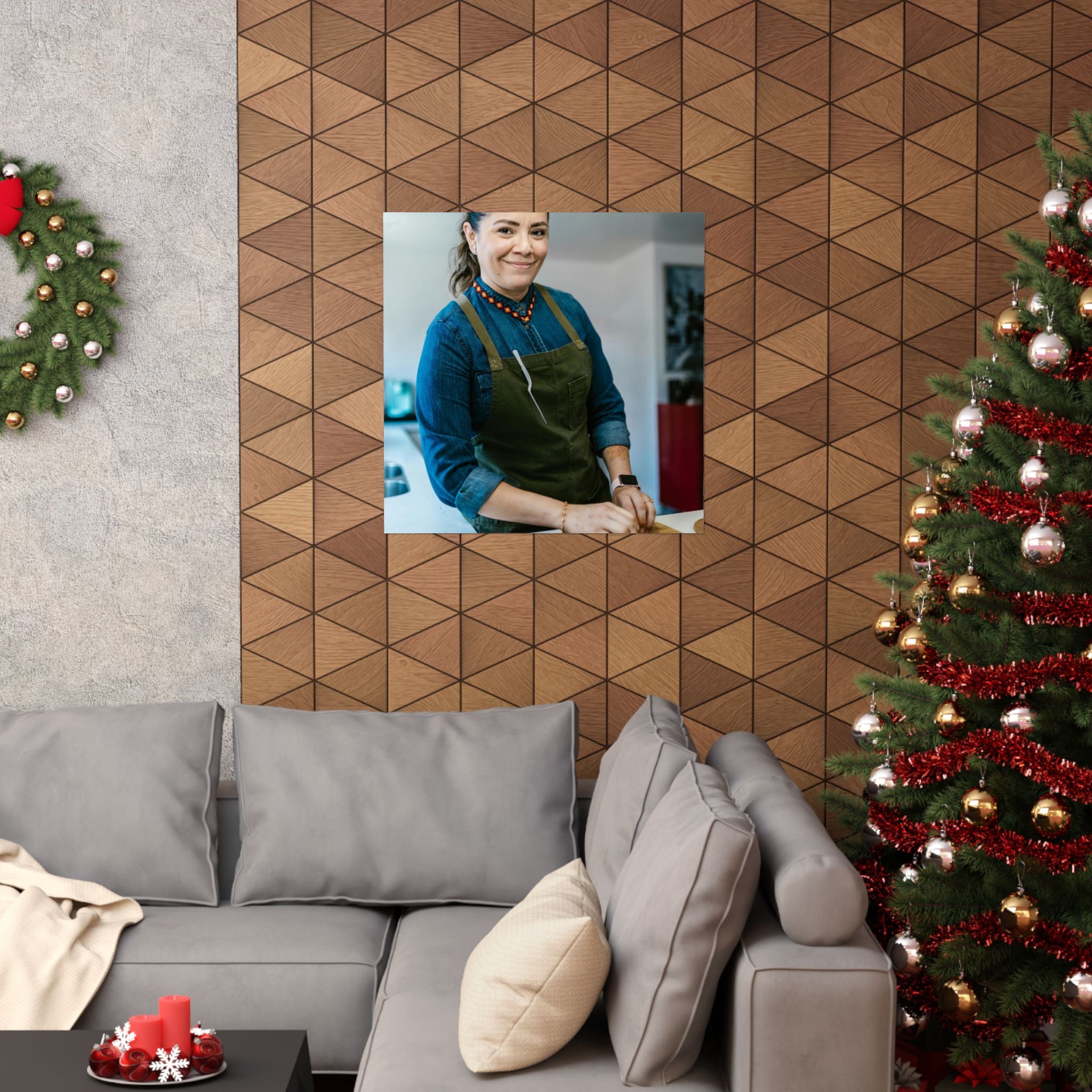 Matte Poster — Female Home Chef Portrait Kitchen Wall Art