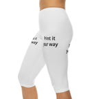 Capri Leggings — Custom “Print It Your Way” White Capri Leggings