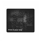 Water Droplets Black Desk Mat — "Print it your way" Custom Gaming Desk Pad