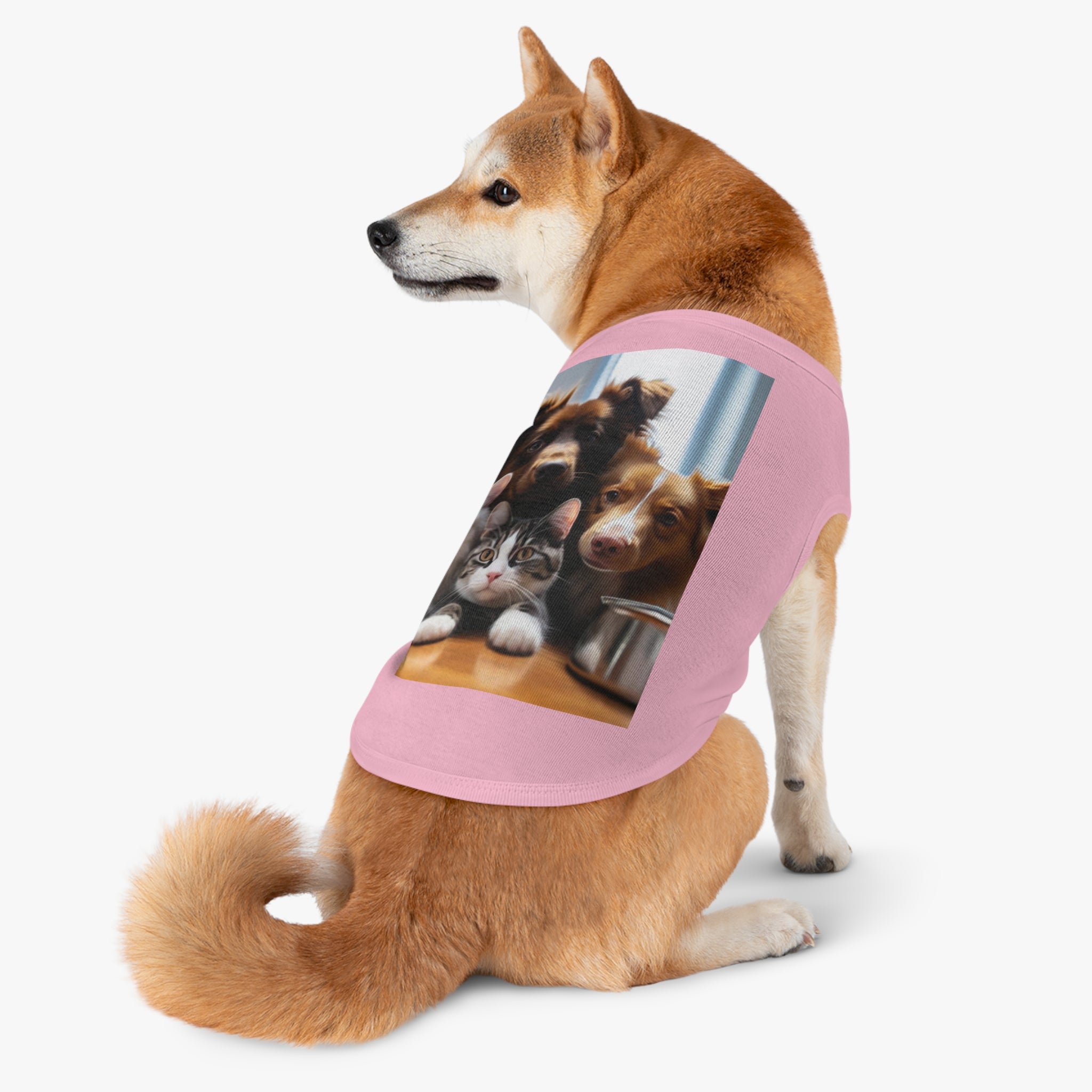 Pet Tank Top — Cute Dog & Cat Photo Print Tank for Small Pets