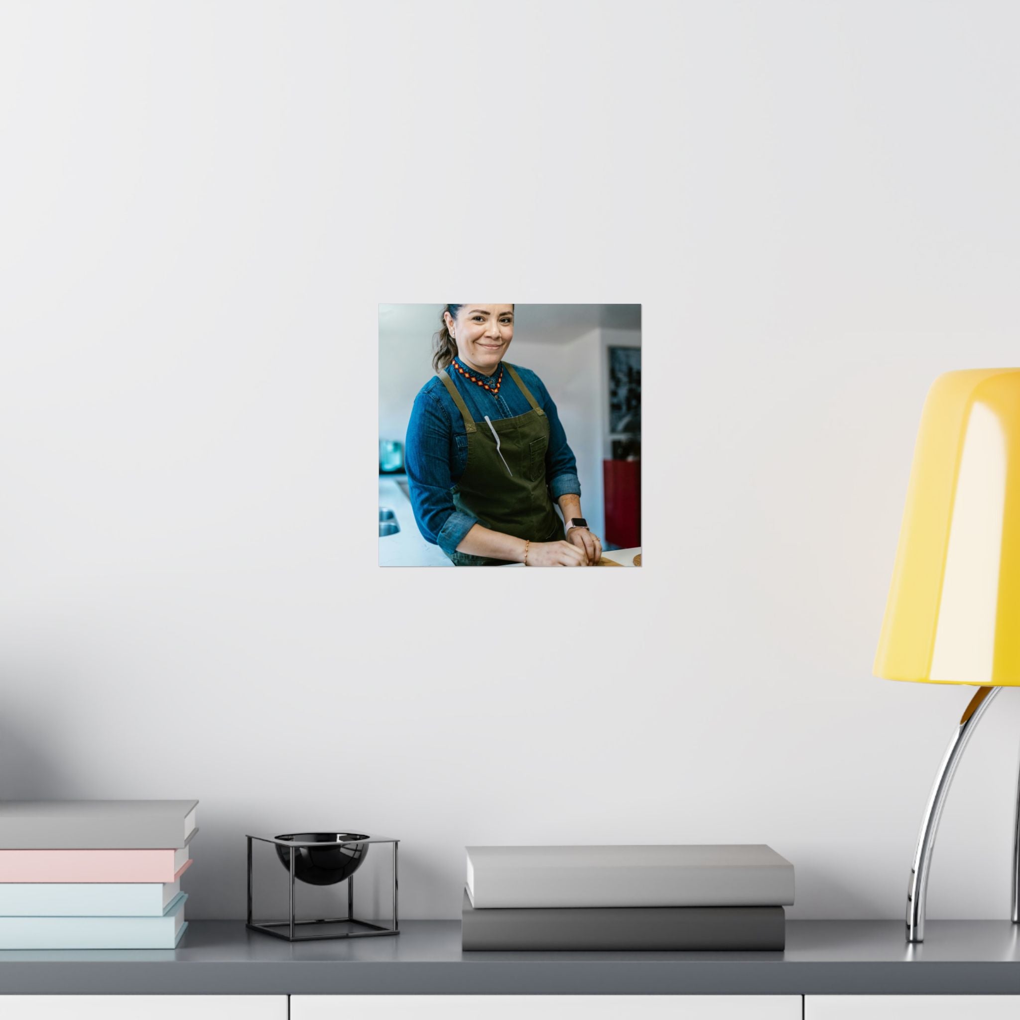Matte Poster — Female Home Chef Portrait Kitchen Wall Art