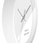 Minimal Custom Wall Clock — 'Print It Your Way' Modern White Face
