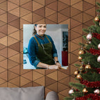 Matte Poster — Female Home Chef Portrait Kitchen Wall Art
