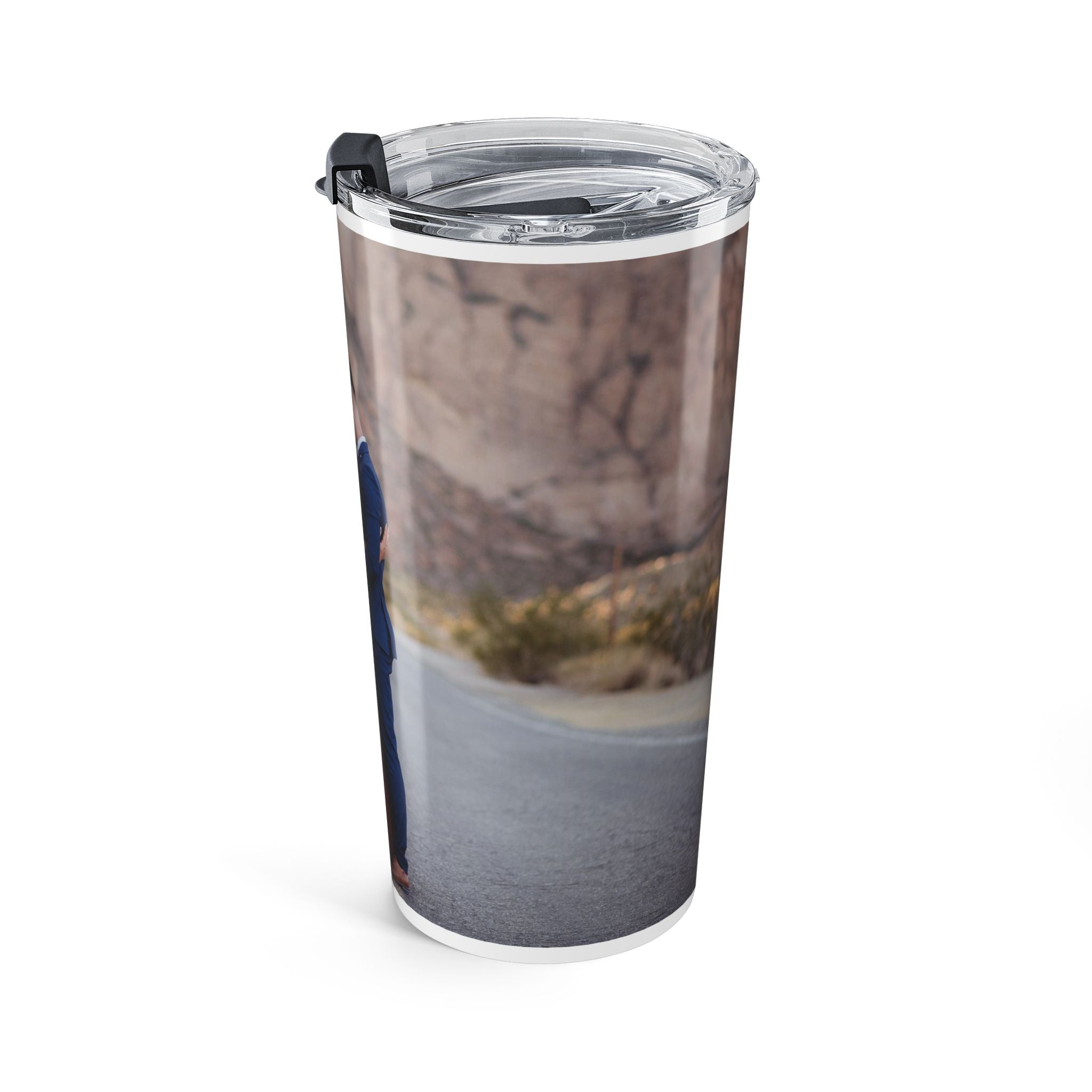 Photo Couple 20oz Travel Tumbler — Personalized Engagement & Anniversary Gift