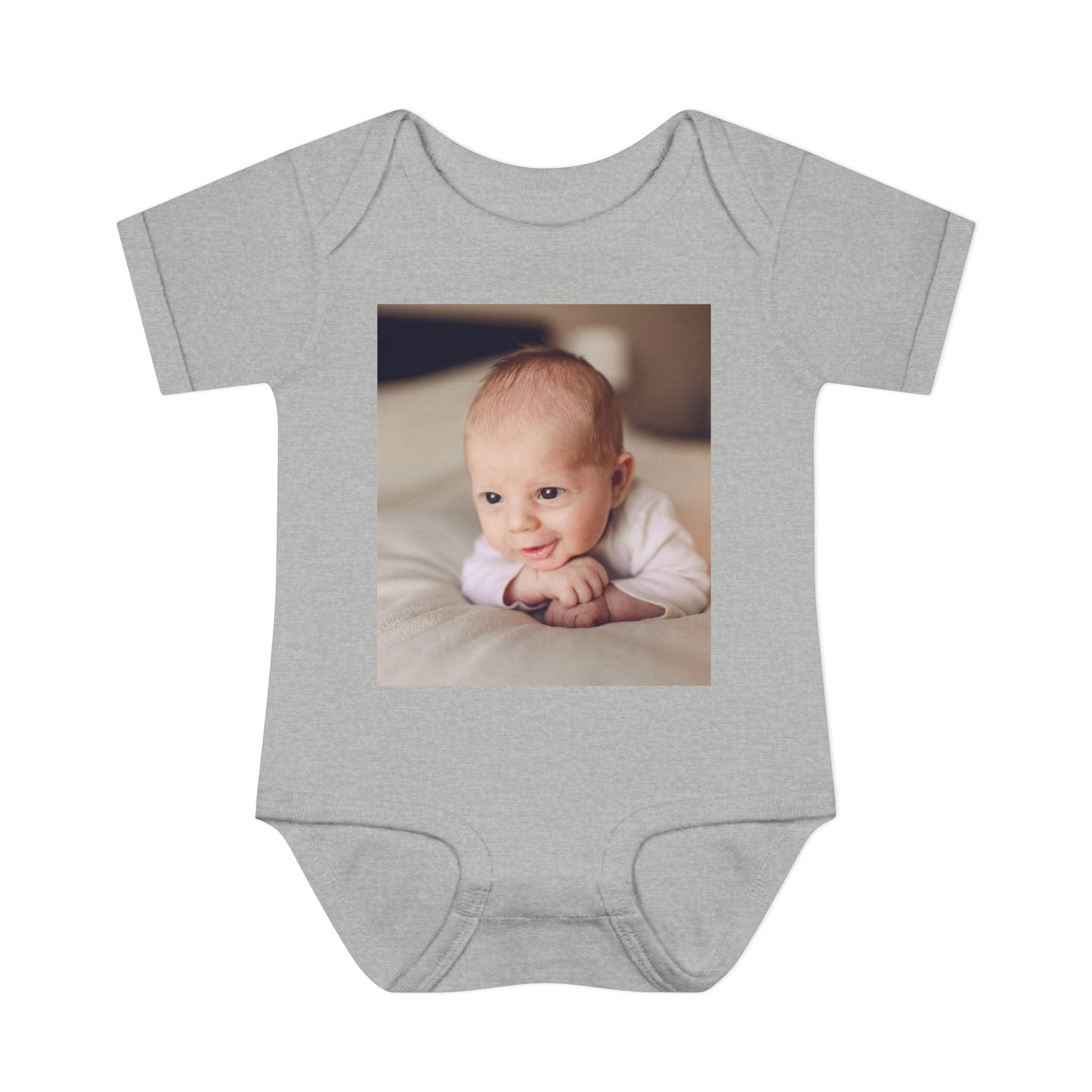 Personalized Photo Infant Bodysuit — Custom Baby Picture Onesie