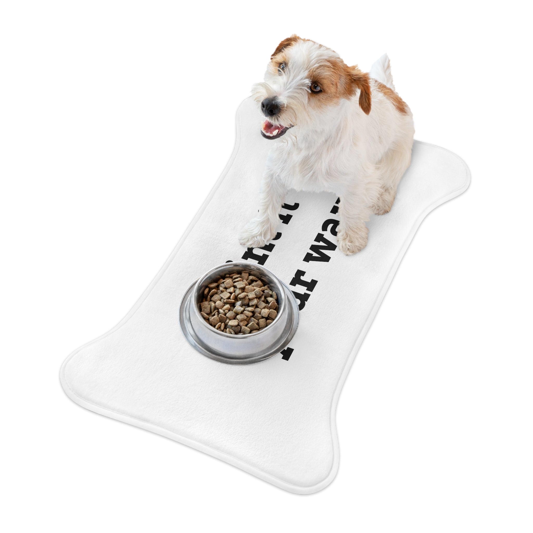 Custom Pet Feeding Mat — Personalized Dog & Cat Bowl Placemat ("Print it your way")