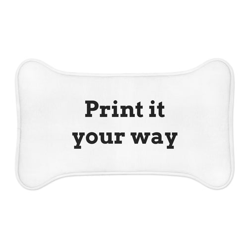 Custom Pet Feeding Mat — Personalized Dog & Cat Bowl Placemat ("Print it your way")