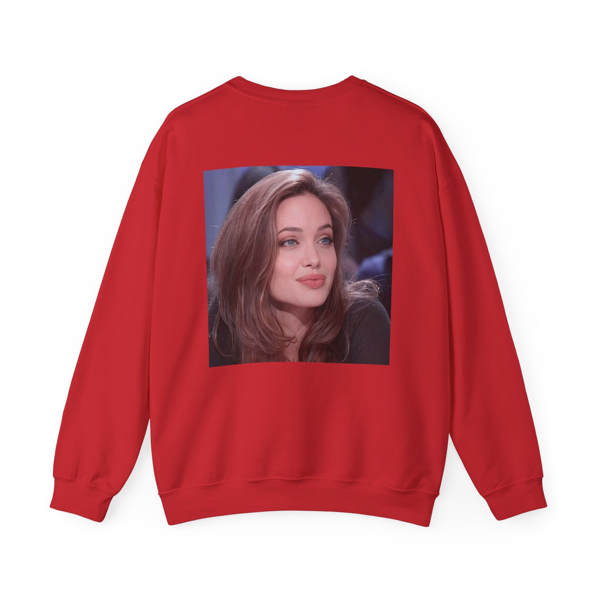 Graphic Crewneck Sweatshirt — Portrait Photo Print with Quote