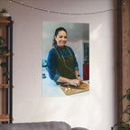 Matte Poster — Female Home Chef Portrait Kitchen Wall Art