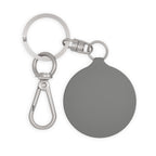 Anime Girl Portrait Keyring Tag — Elegant Asian Fantasy Charm Keychain