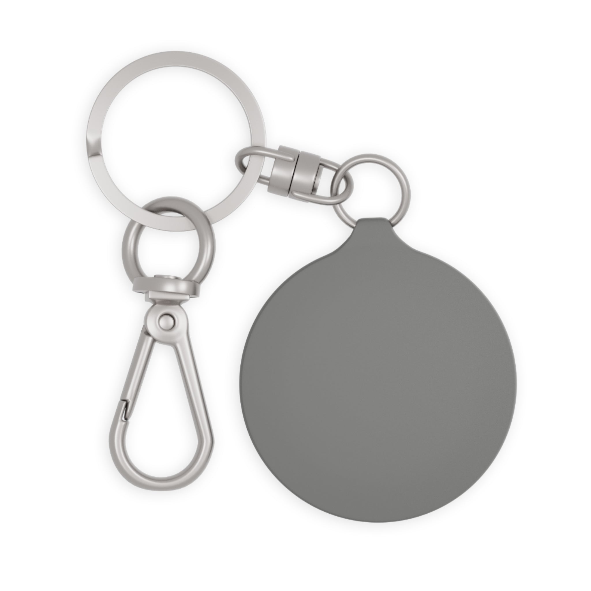 Anime Girl Portrait Keyring Tag — Elegant Asian Fantasy Charm Keychain