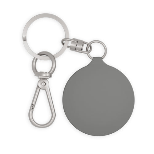 Anime Girl Portrait Keyring Tag — Elegant Asian Fantasy Charm Keychain