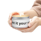 Customizable Tin Candle — 'Print it your way' Personalized Scented Tin
