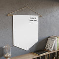 Custom Printed Pennant Banner — Personalized Wall Pennant, 'Print It Your Way'