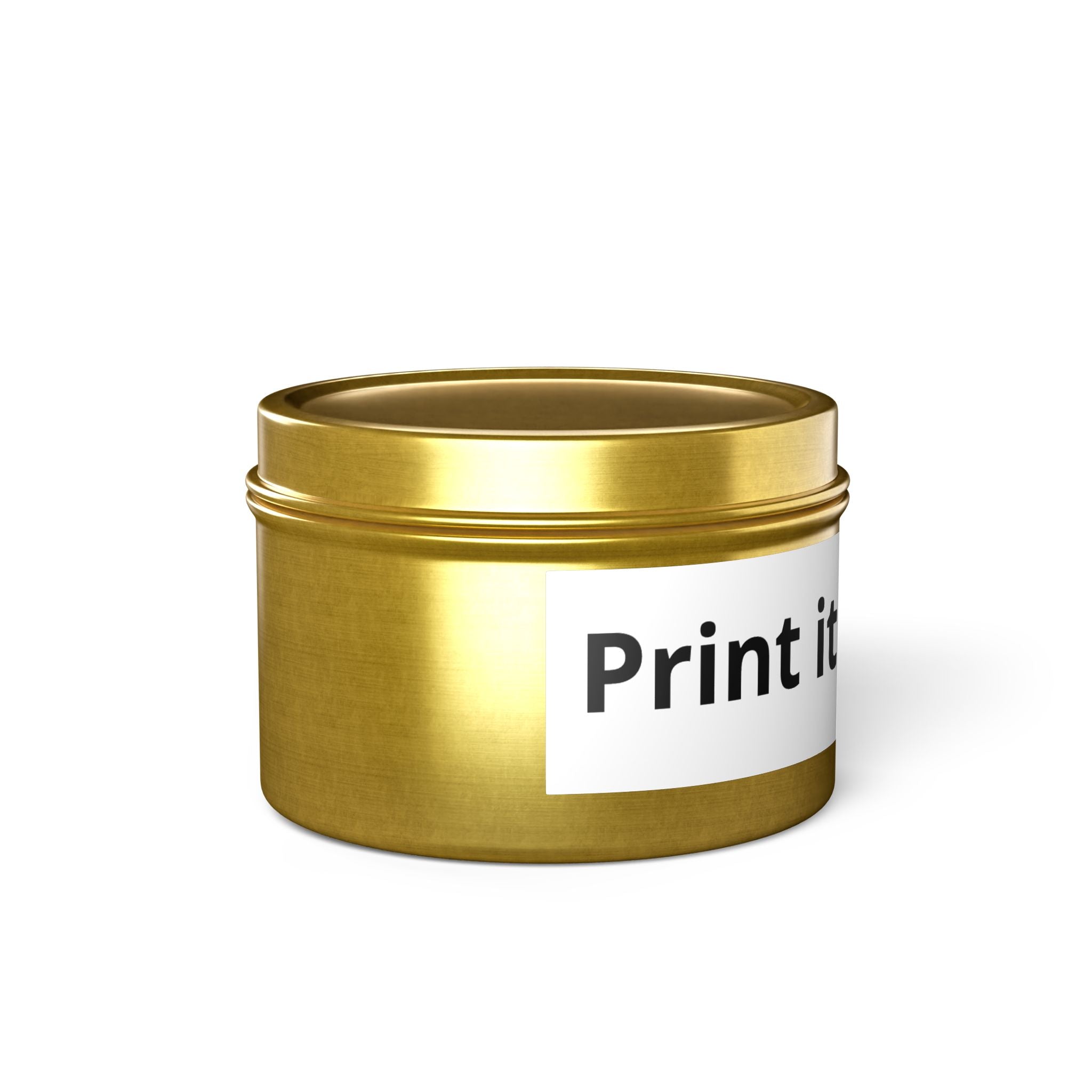 Customizable Tin Candle — 'Print it your way' Personalized Scented Tin