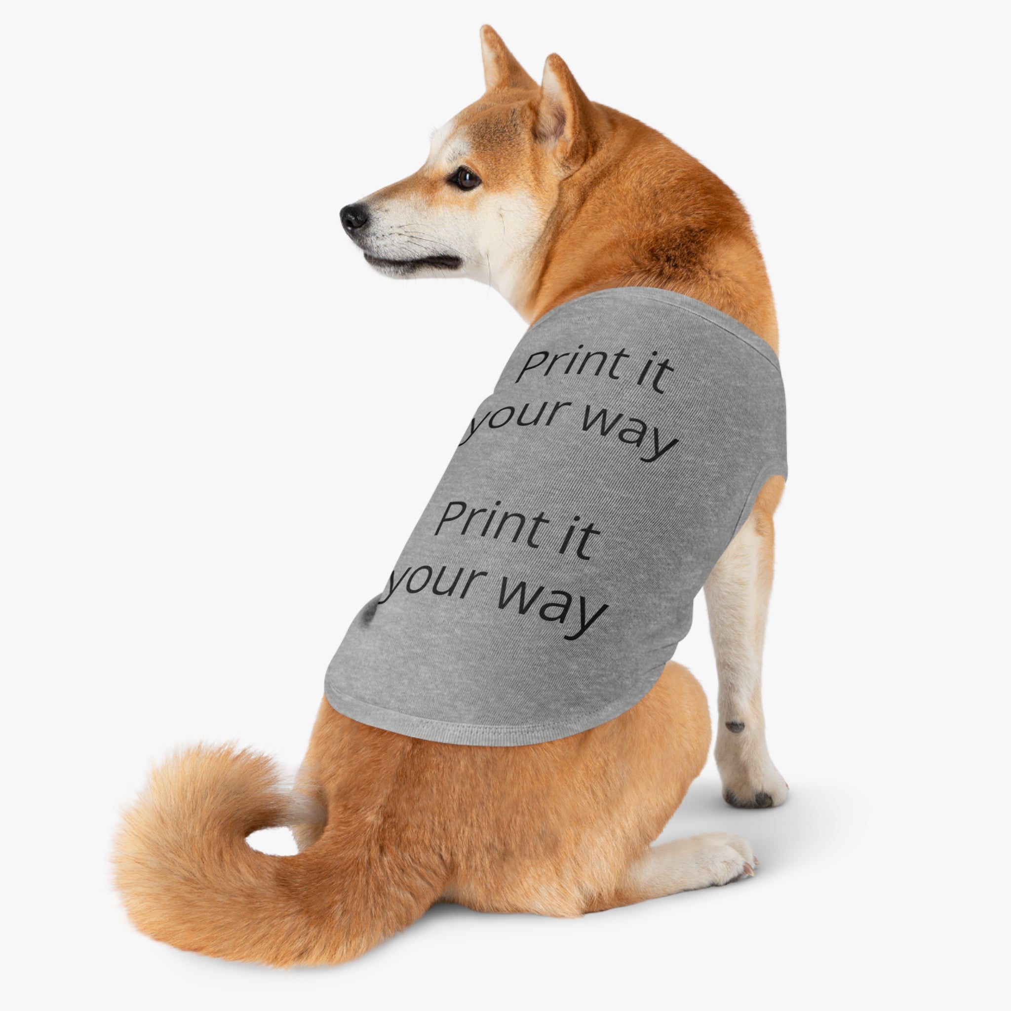 Customizable Pet Tank Top – Lightweight Dog Shirt (Print It Your Way)