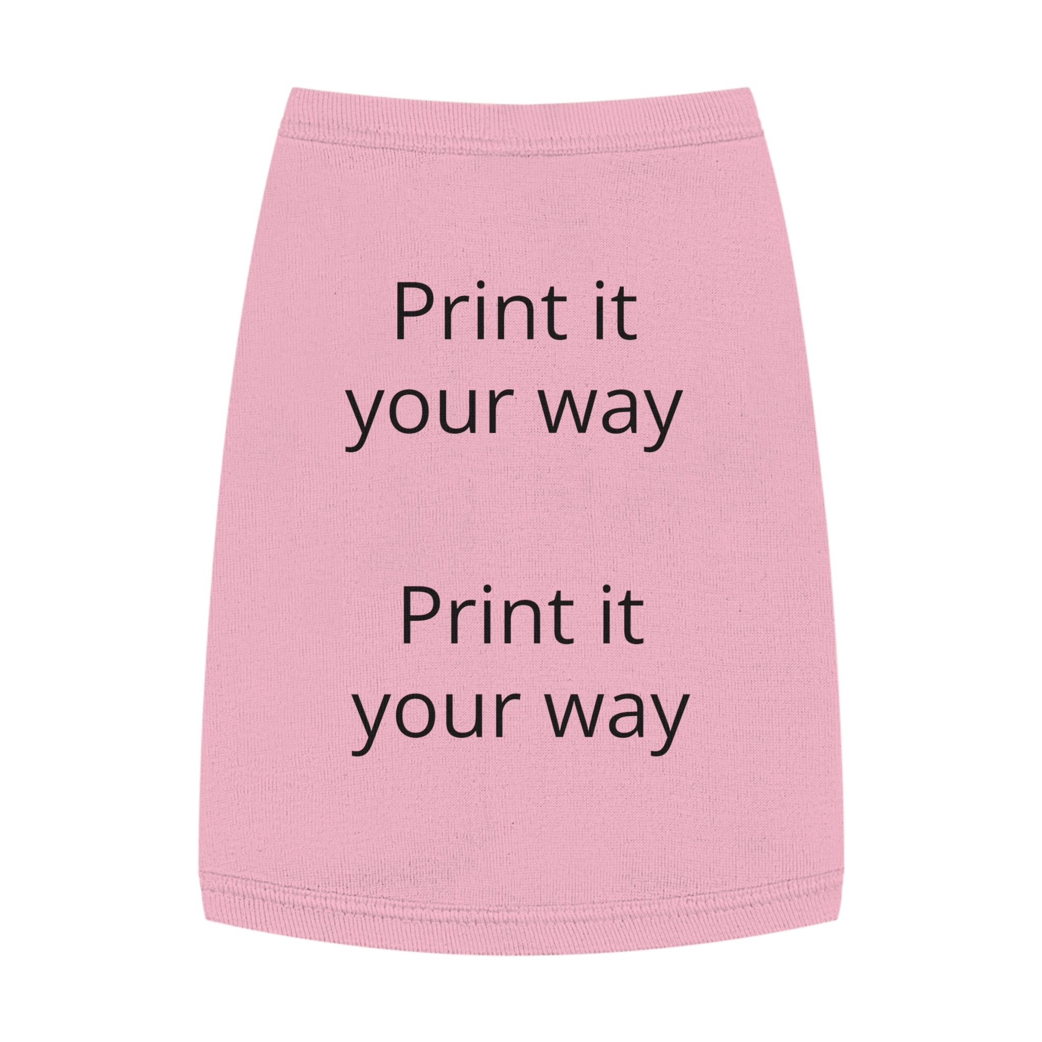 Customizable Pet Tank Top – Lightweight Dog Shirt (Print It Your Way)