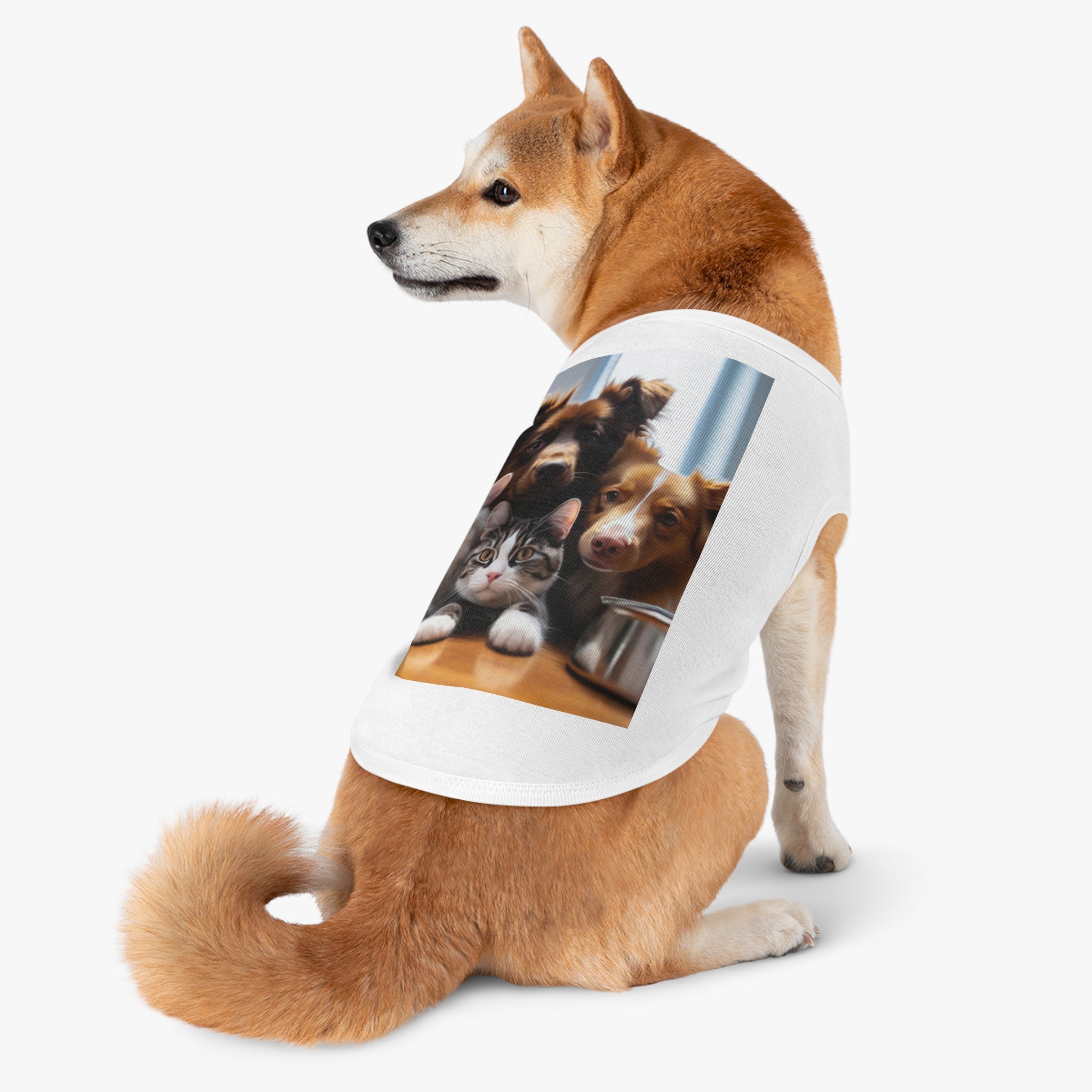 Pet Tank Top — Cute Dog & Cat Photo Print Tank for Small Pets