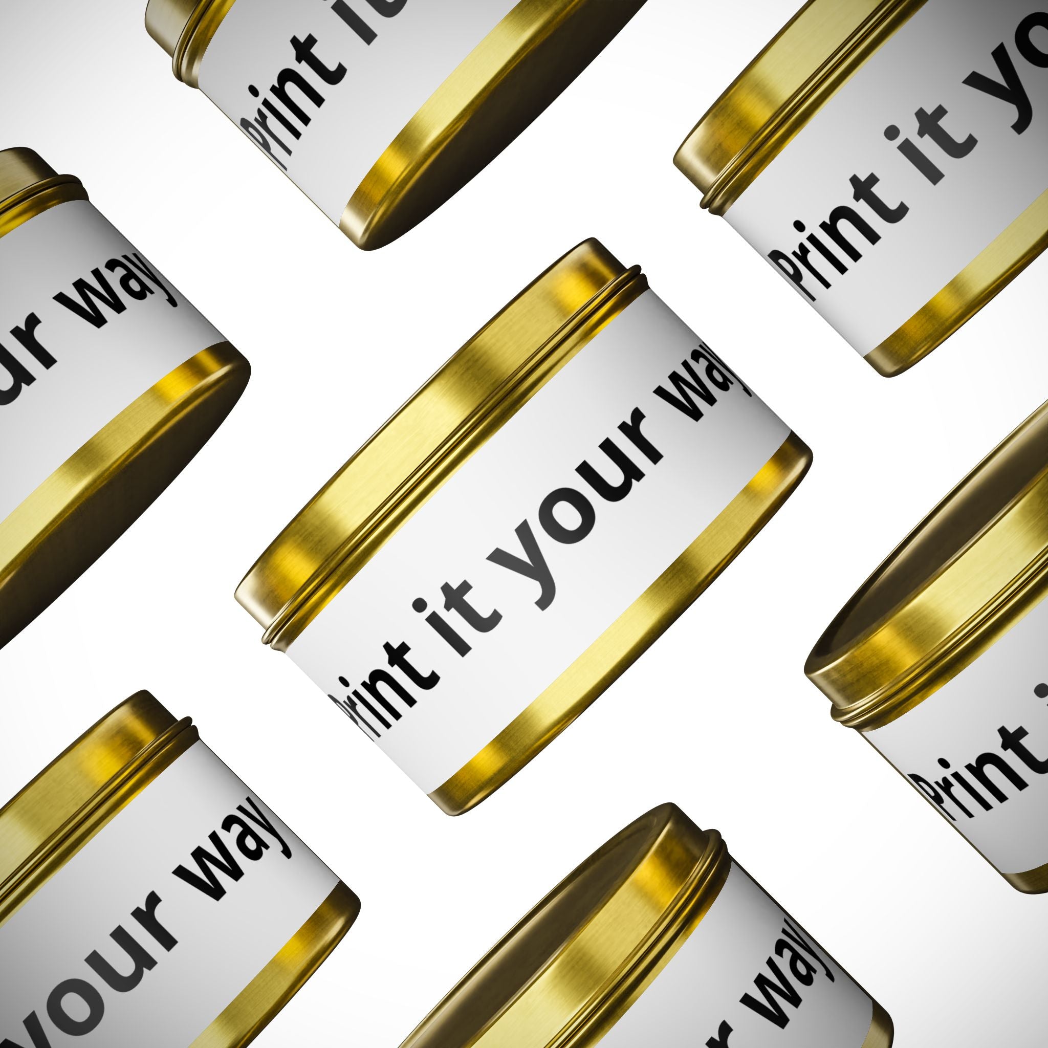 Customizable Tin Candle — 'Print it your way' Personalized Scented Tin