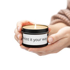 Personalized Tin Candle — Custom Photo & Text Scented Candle Gift