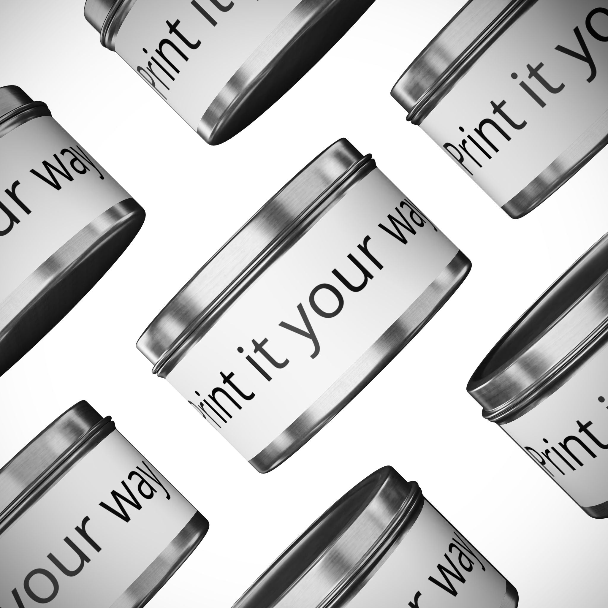 Customizable Tin Candle — 'Print it your way' Personalized Scented Tin