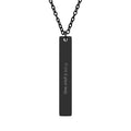 Engravable Vertical Bar Necklace — Personalized Name or Message Pendant