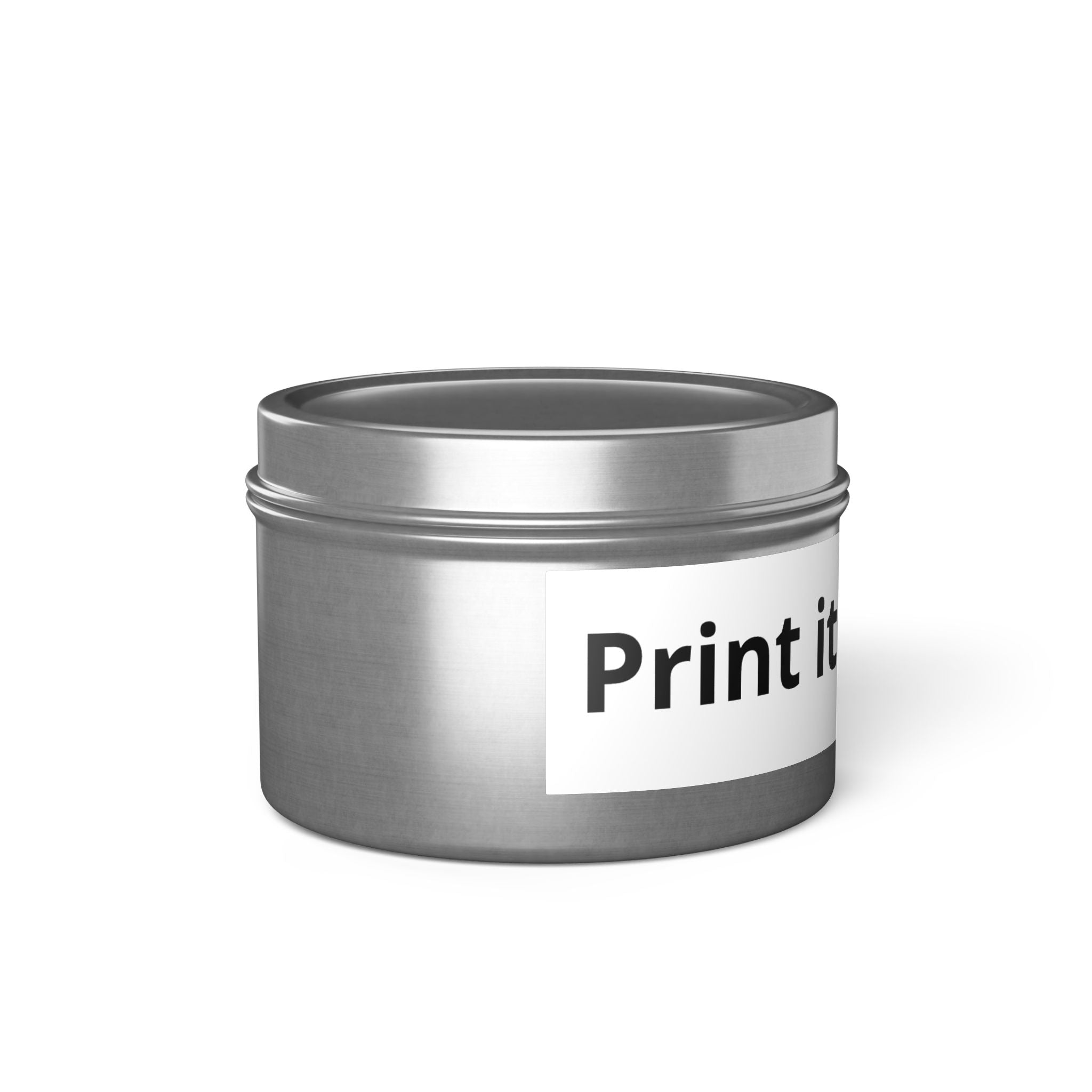 Customizable Tin Candle — 'Print it your way' Personalized Scented Tin