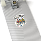 Off to Watch the Match Kiss-Cut Stickers | soccer watch party, country colors