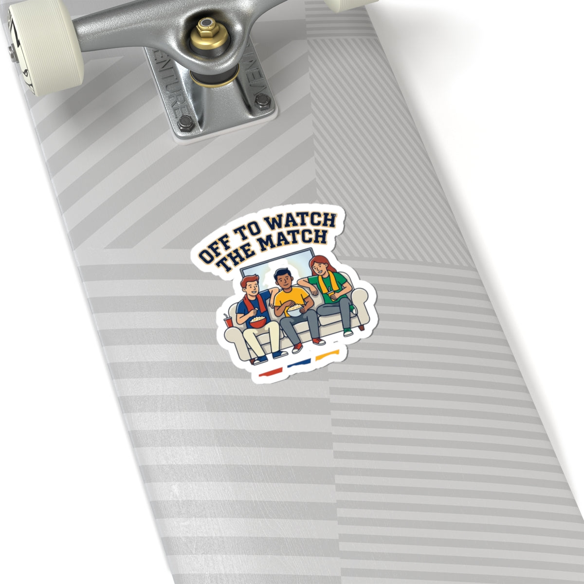 Off to Watch the Match Kiss-Cut Stickers | soccer watch party, country colors