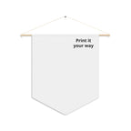 Custom Printed Pennant Banner — Personalized Wall Pennant, 'Print It Your Way'