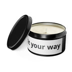 Customizable Tin Candle — 'Print it your way' Personalized Scented Tin
