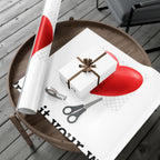Heart Print Gift Wrap Paper — 'Print it your way' Customizable Wrapping Roll