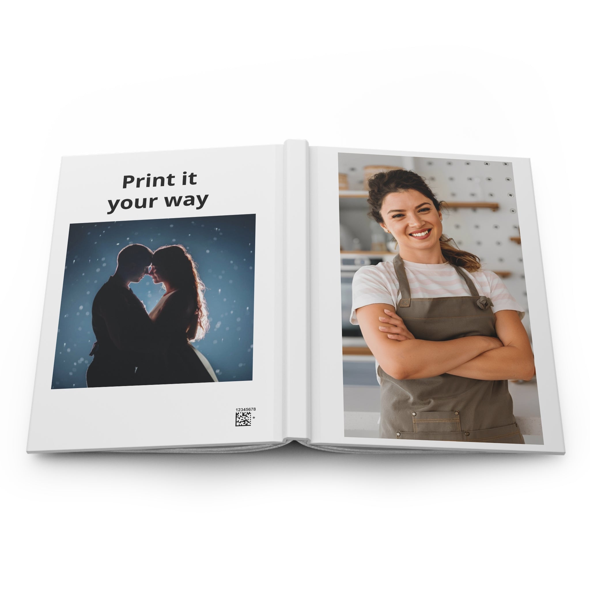 Hardcover Journal — Personalized Photo Matte Hardcover Notebook for Memories & Gifts