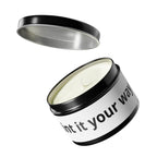 Customizable Tin Candle — 'Print it your way' Personalized Scented Tin