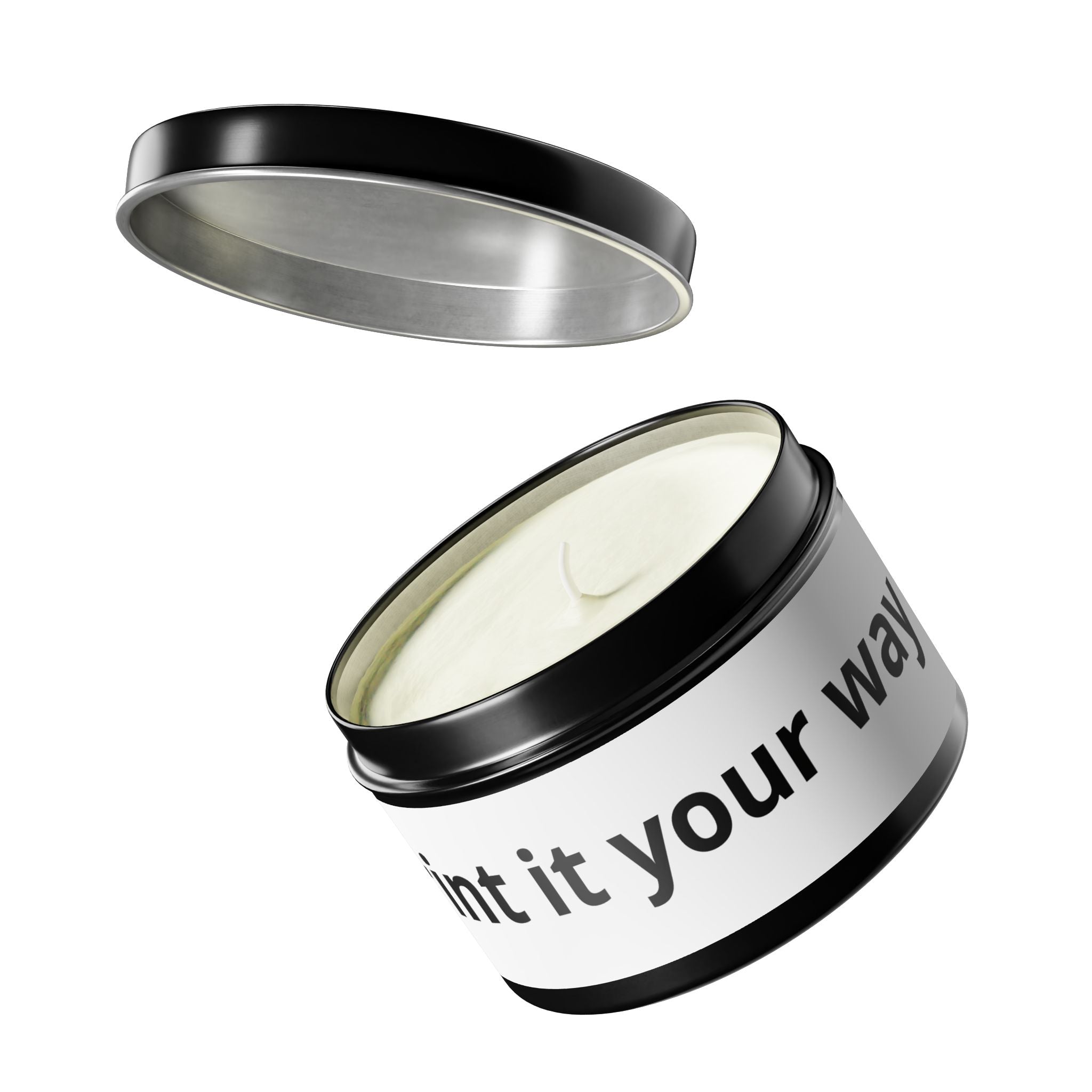 Customizable Tin Candle — 'Print it your way' Personalized Scented Tin