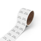 Round Sticker Label Rolls - Custom Printable 'Print it your way' Adhesive Labels