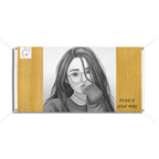 Custom Portrait Vinyl Banner — Personalized Photo & Text Outdoor Sign