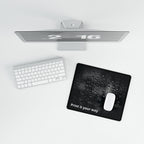 Water Droplets Black Desk Mat — "Print it your way" Custom Gaming Desk Pad