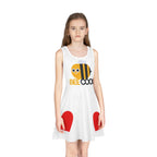 Girls' Sundress — 'Bee Cool' & 'Finally Legal' Heart Print Sleeveless Dress