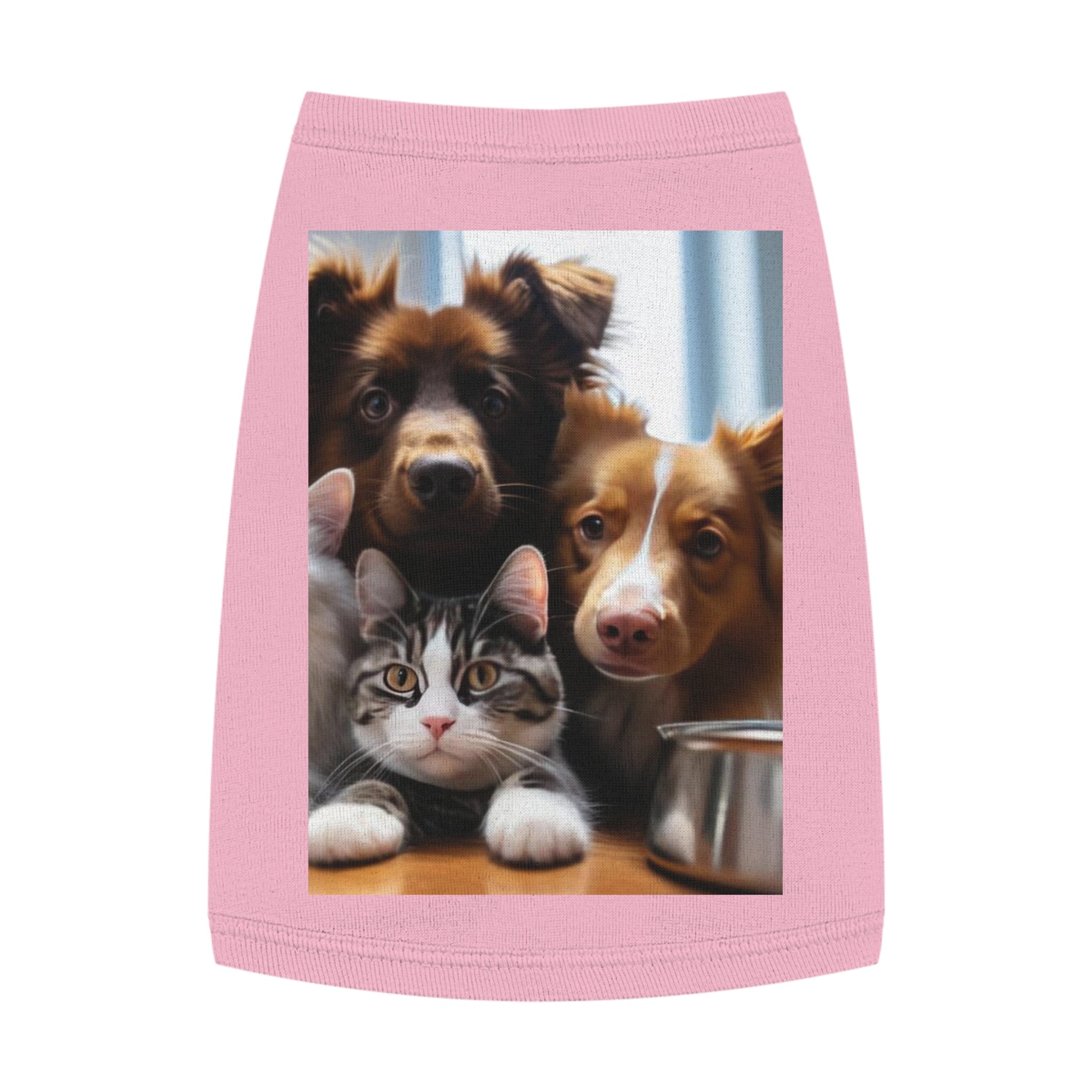 Pet Tank Top — Cute Dog & Cat Photo Print Tank for Small Pets